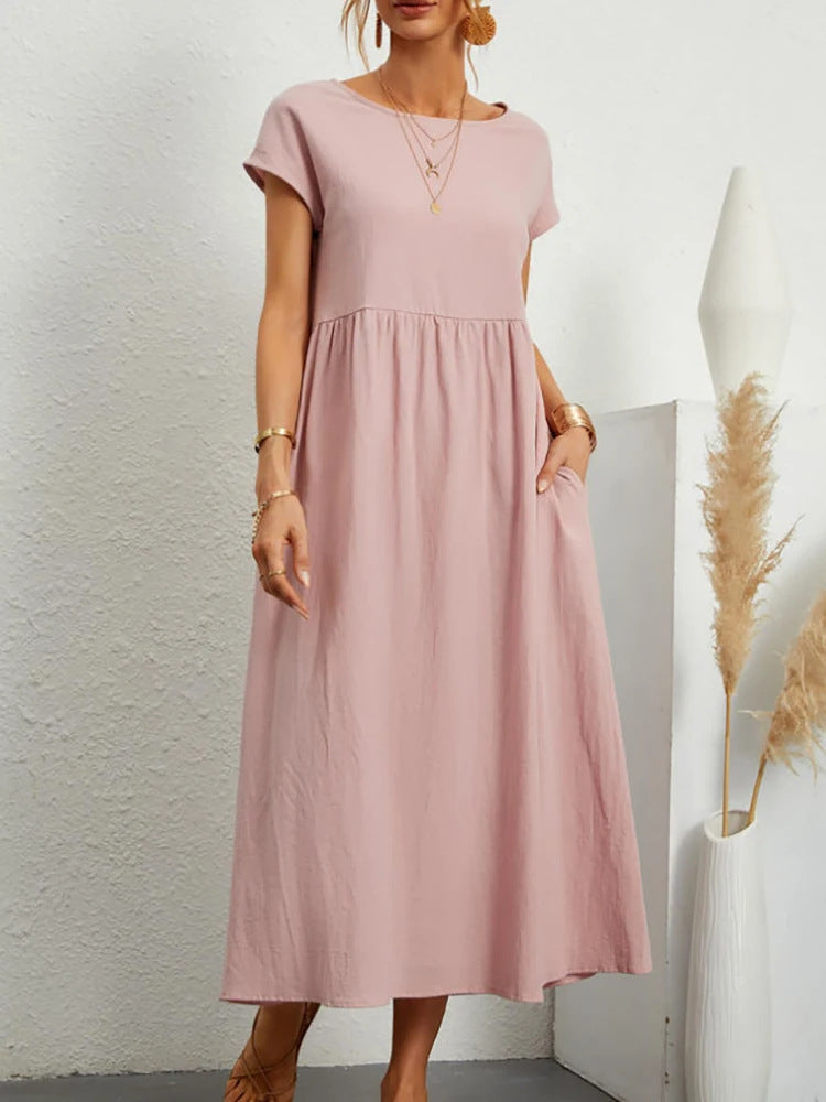 Damen Maxikleid aus leichtem, luftdurchlässigem Stoff