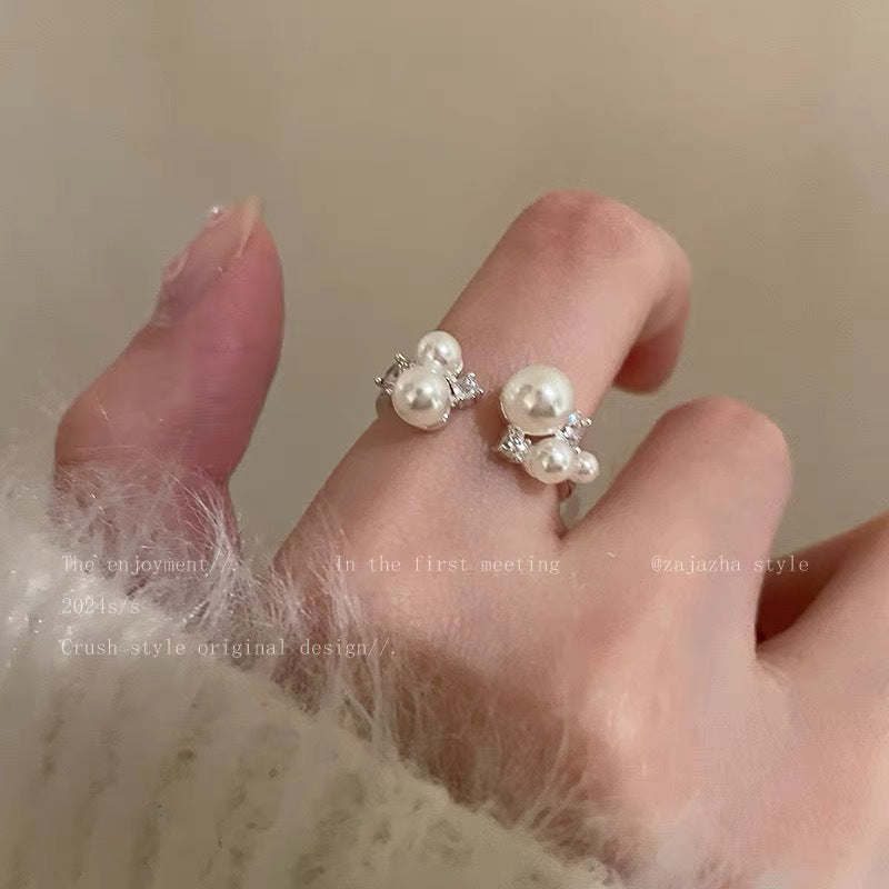 Damen Ring mit einzigartigem Perlen-Design Shop Nory