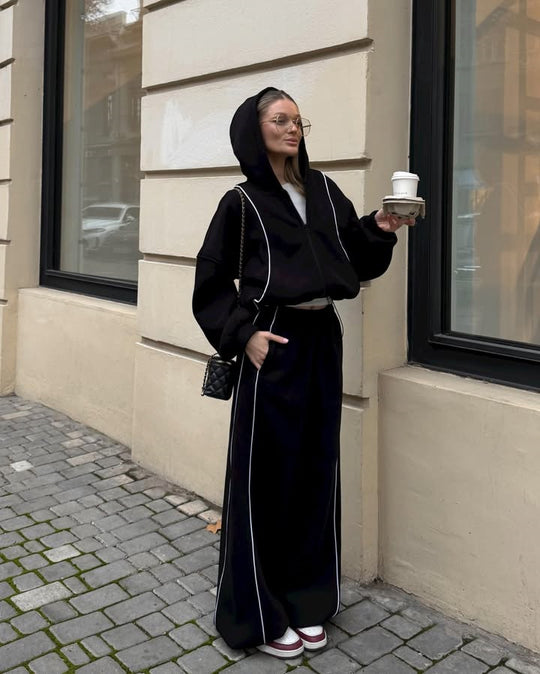 Damen Bequemer Oversized Jogginganzug Shop Nory