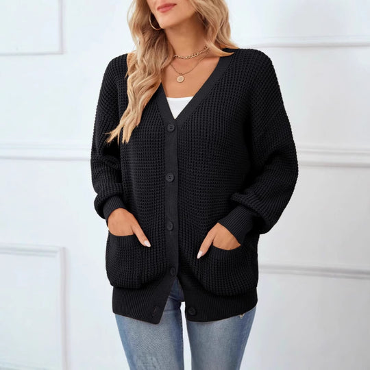 Damen Grobstrick Cardigan