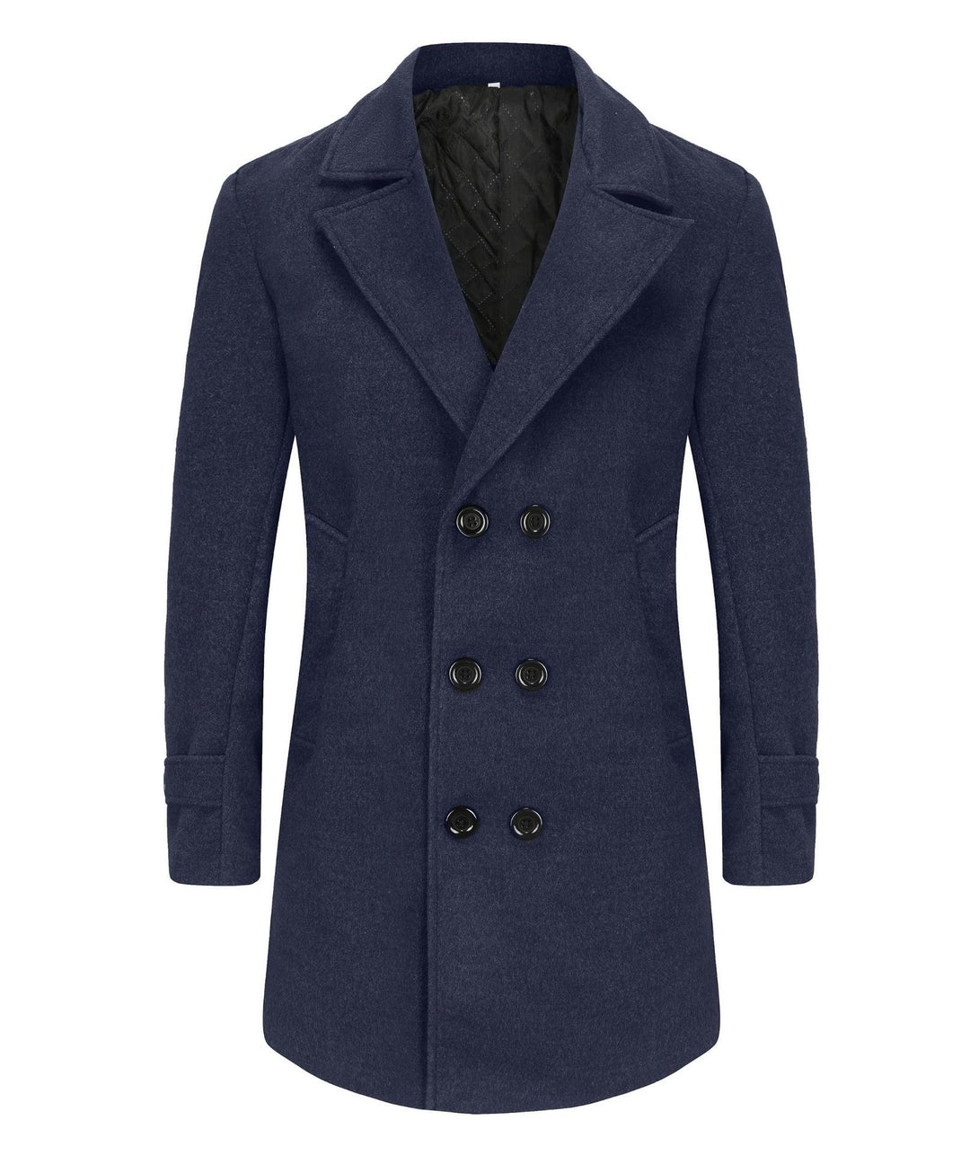 Herren Doppelreihiger City Mantel aus Wollmix mit taillierter Silhouette Shop Nory