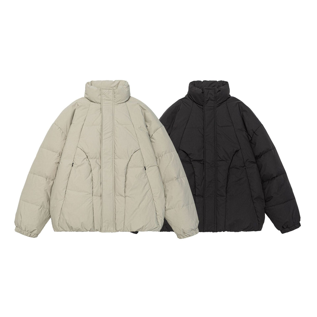 Damen Voluminöse Steppjacke mit hohem Stehkragen und winddichter Frontblende Shop Nory