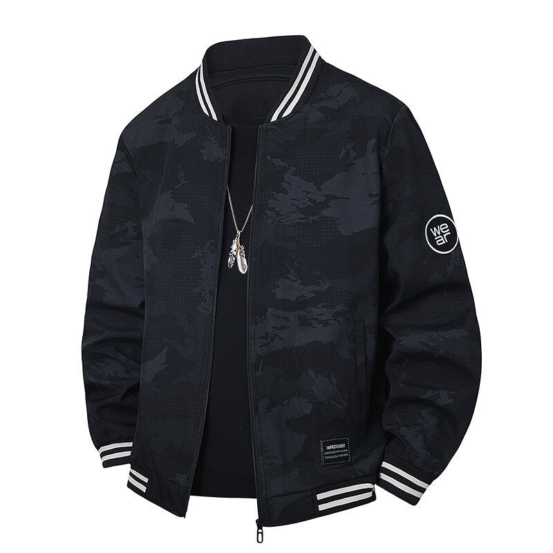 Herren Sportliche Bomberjacke mit kontrastierenden Details Shop Nory