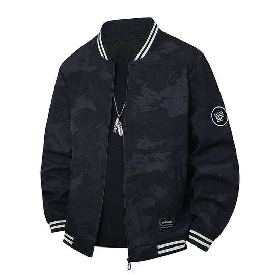 Herren Sportliche Bomberjacke mit kontrastierenden Details Shop Nory