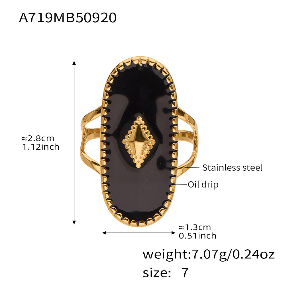 Damenring mit glänzendem Design und zentralem Edelstein Shop Nory