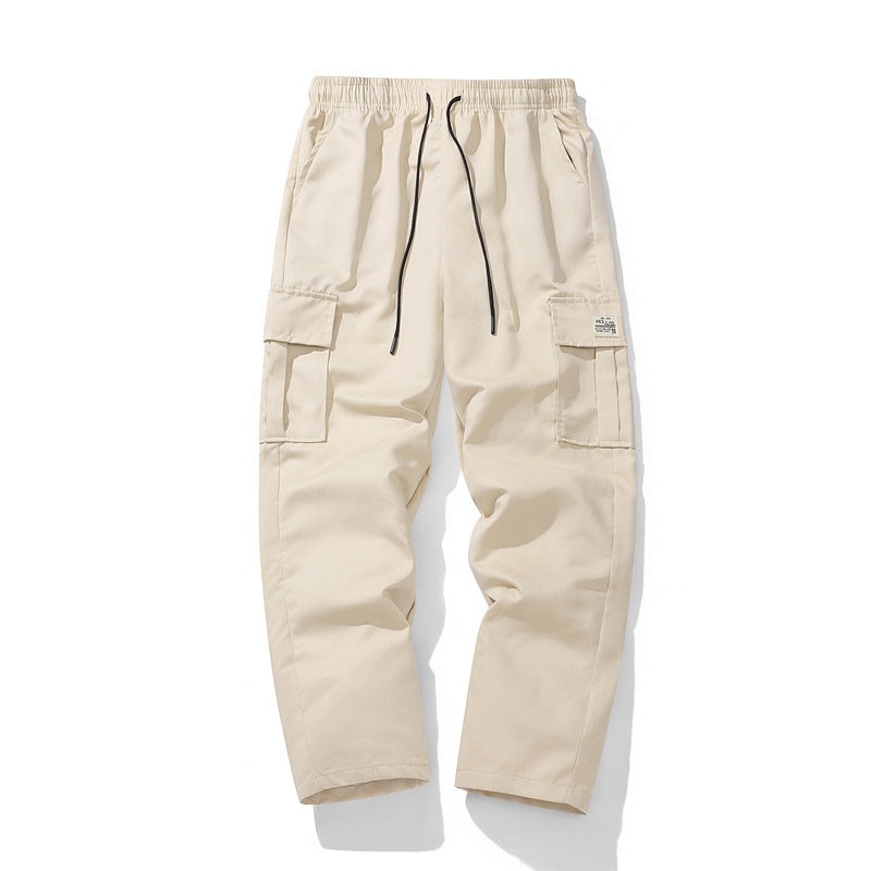 Herren Lässige Cargo-Jogginghose mit elastischem Tunnelzugbund, Mehrfachtaschen & tapered Bein Shop Nory