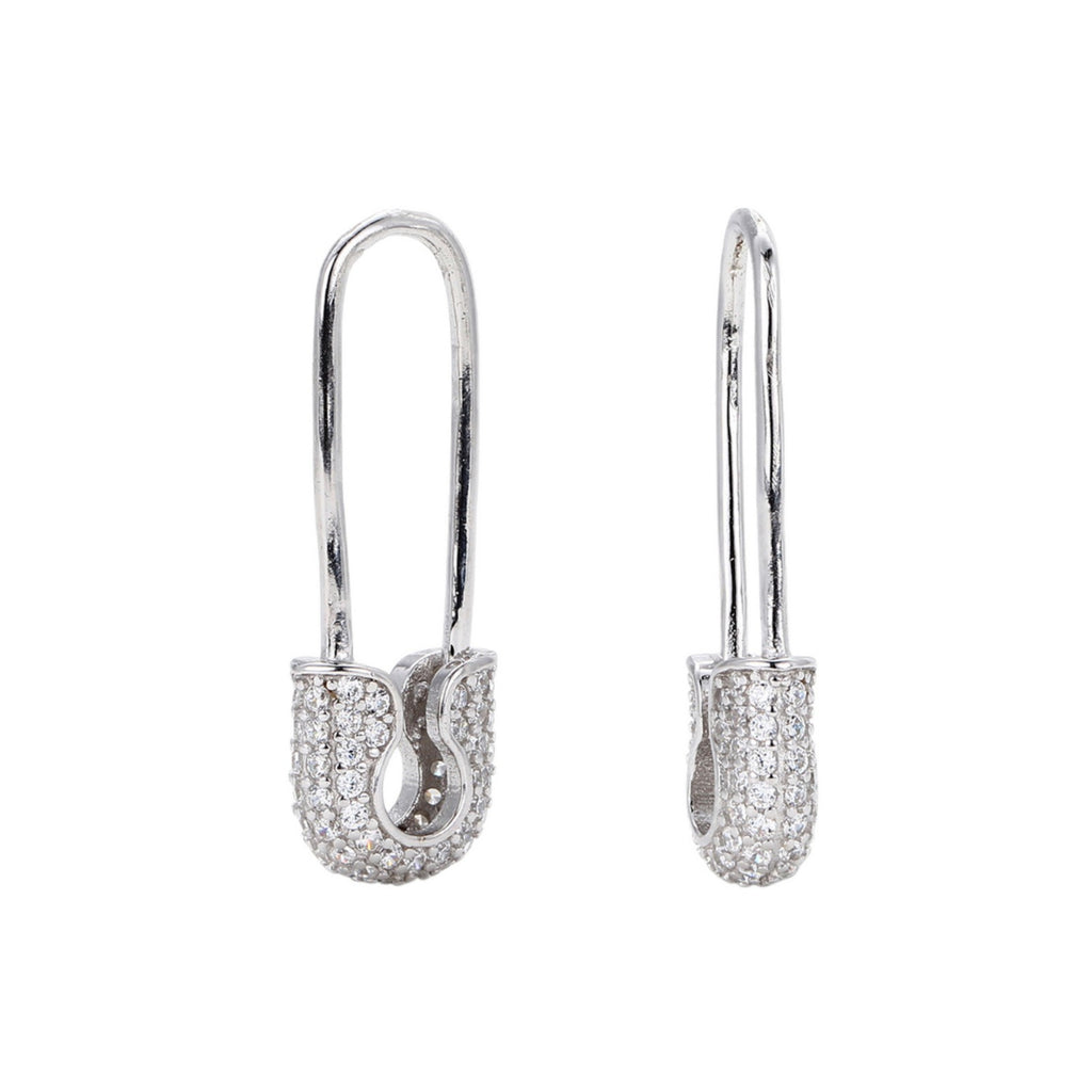 Damen Ohrhänger mit luxuriösem Zirkonbesatz aus hochwertigem 925 Sterling Silber Shop Nory