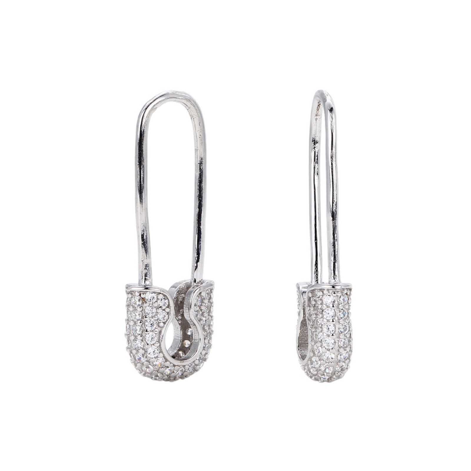 Damen Ohrhänger mit luxuriösem Zirkonbesatz aus hochwertigem 925 Sterling Silber Shop Nory