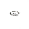 Damen Eleganter Ring mit einzigartigem Design und funkelnden Kristallen Shop Nory