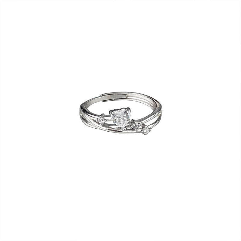 Damen Eleganter Ring mit einzigartigem Design und funkelnden Kristallen Shop Nory