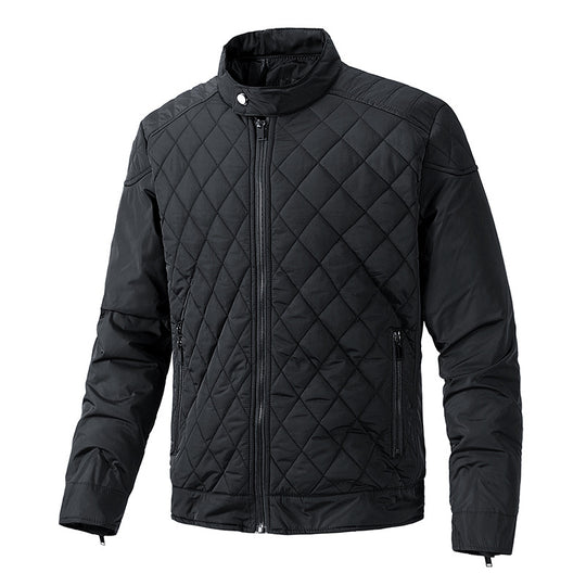Herren gesteppte leichte Thermojacke mit Stehkragen und Reißverschluss Shop Nory