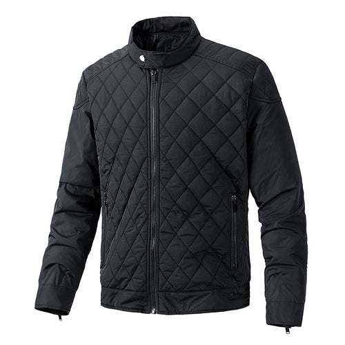 Herren gesteppte leichte Thermojacke mit Stehkragen und Reißverschluss Shop Nory