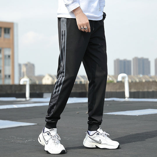 Herren Slim‑Fit Trainingshose mit elastischem Bund, Kordelzug und gerippten Bündchen Shop Nory