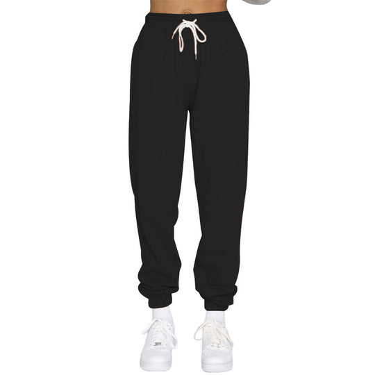 Damen Komfortable Jogginghose mit verstellbarem Bund und elastischen Bündchen