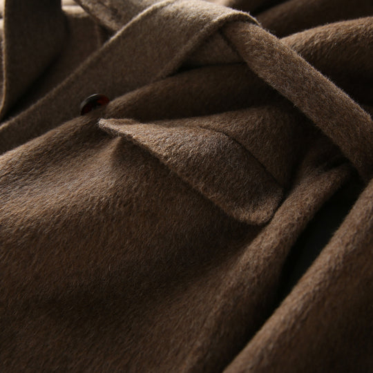 Damen Eleganter Wollmantel mit Stehkragen Shop Nory