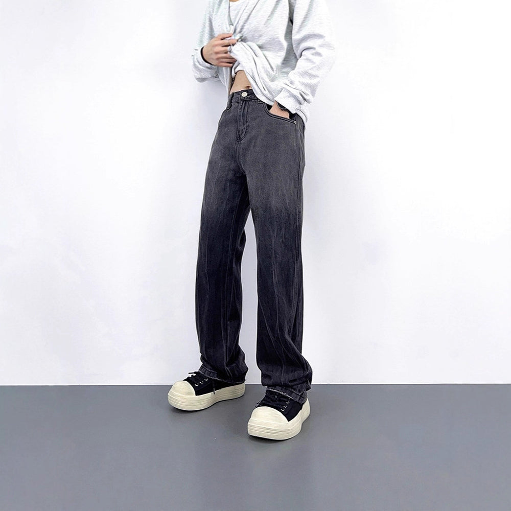 Damen Hohe Taille Baggy Jeans Shop Nory