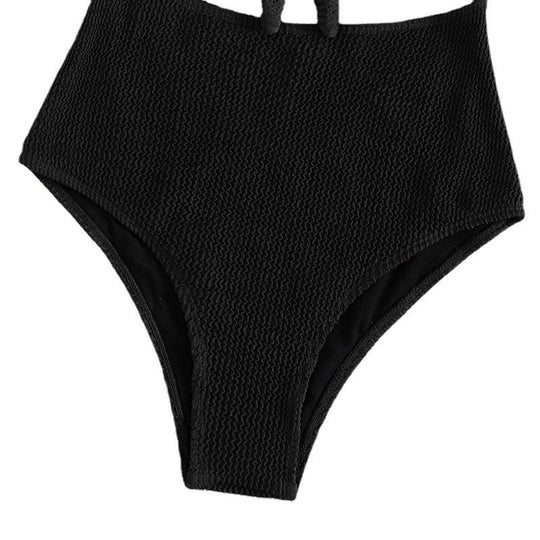 Damen Hochgeschnittener Cut-Out Badeanzug