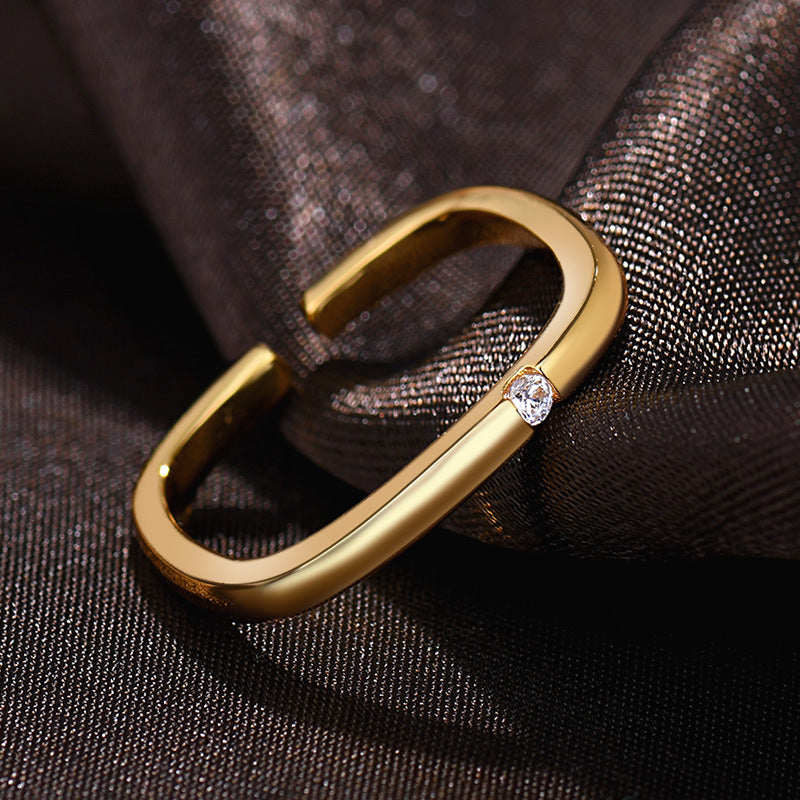 Damen Offener Ring mit funkelndem Zirkonia Shop Nory