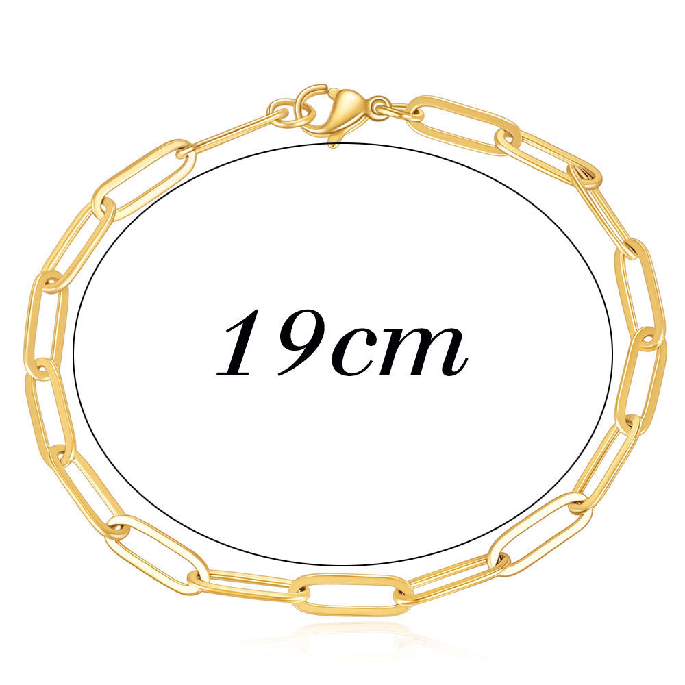 Damen Armband aus Edelstahl im modernen Gliederdesign Shop Nory