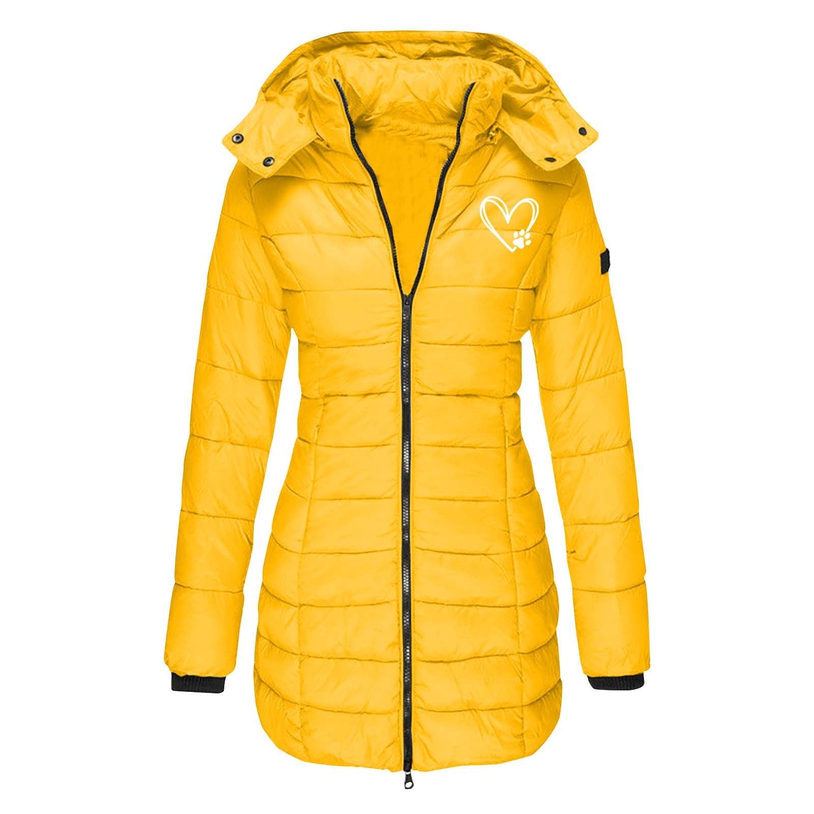 Damen gesteppte Winterjacke mit abnehmbarer Kapuze ShopNory