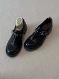 Damen Stiefeletten mit dekorativer Schnalle und robustem Blockabsatz