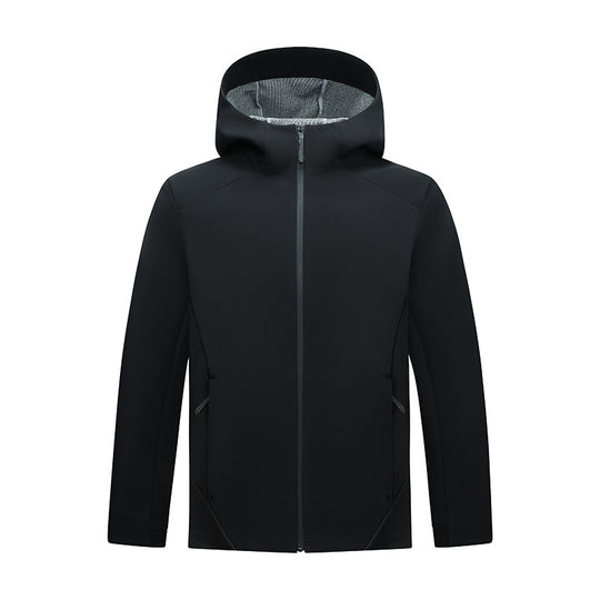 Damen Softshell-Jacke mit Kapuze, taillierte und winddichte Outdoorjacke Shop Nory