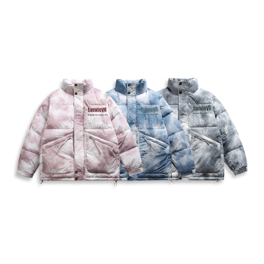 Unisex Kurz geschnittene wattierte Blousonjacke im Boxy‑Schnitt mit hohem Stehkragen und diagonalen Reißverschlusstaschen Shop Nory