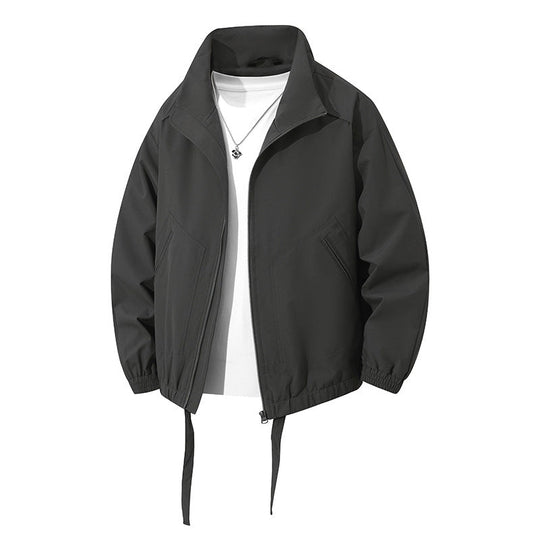 Herren leichte Freizeitjacke mit elastischen Bündchen und praktischen Taschen
