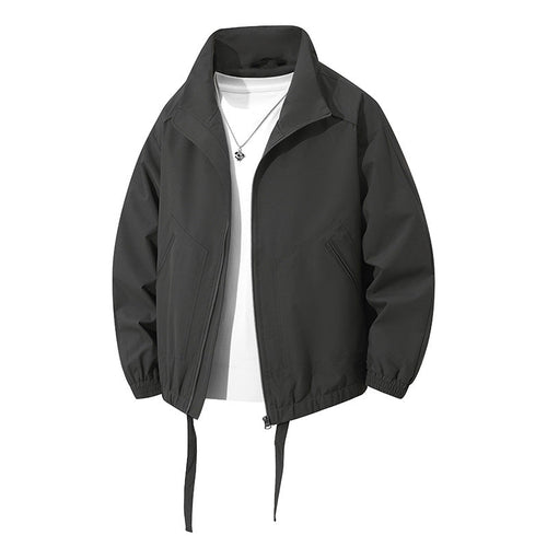 Herren leichte Freizeitjacke mit elastischen Bündchen und praktischen Taschen