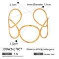 Damen Offenes Armband aus hypoallergenem Edelstahl mit elegantem Schwungdesign Shop Nory