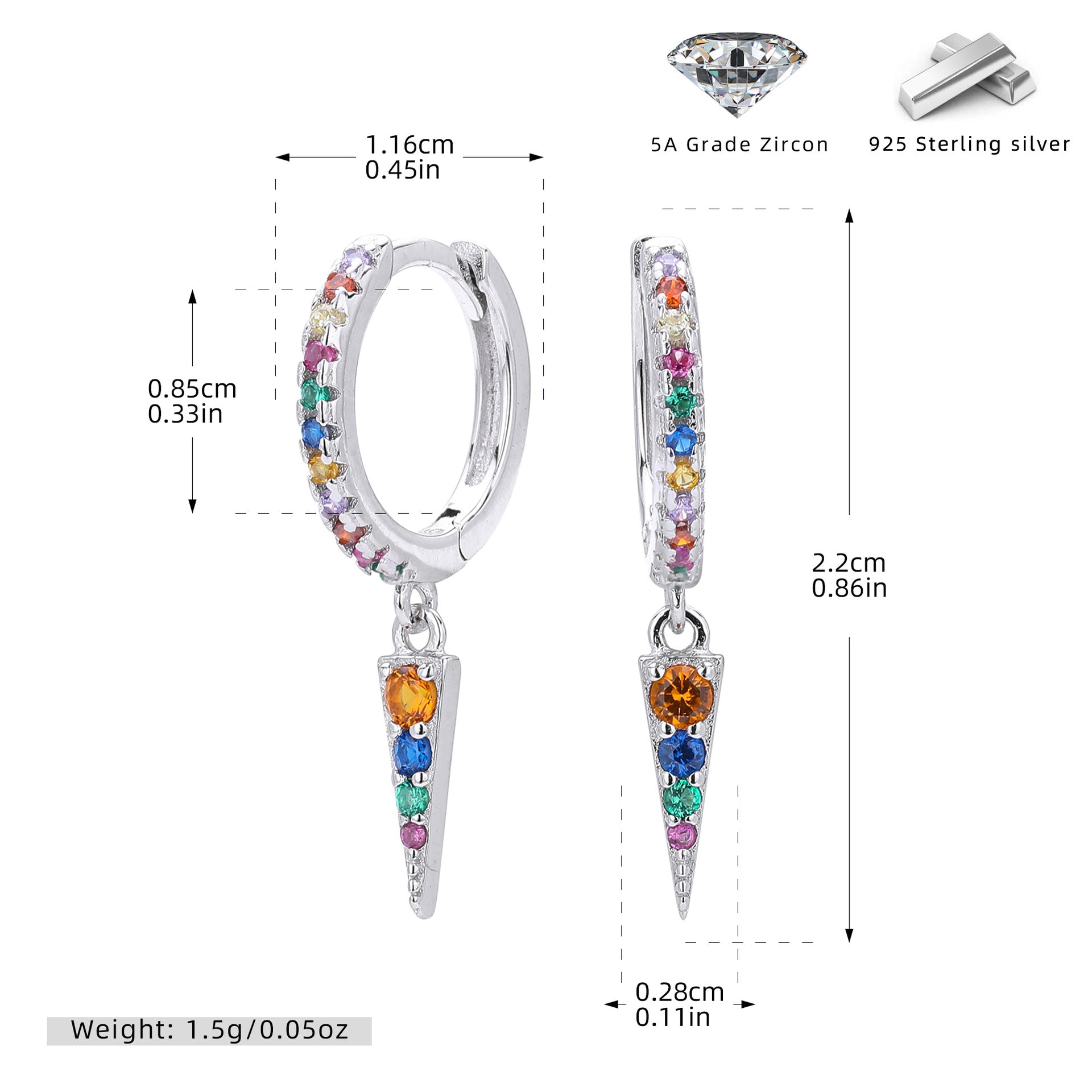 Damen Glitzernde Ohrringe Shop Nory