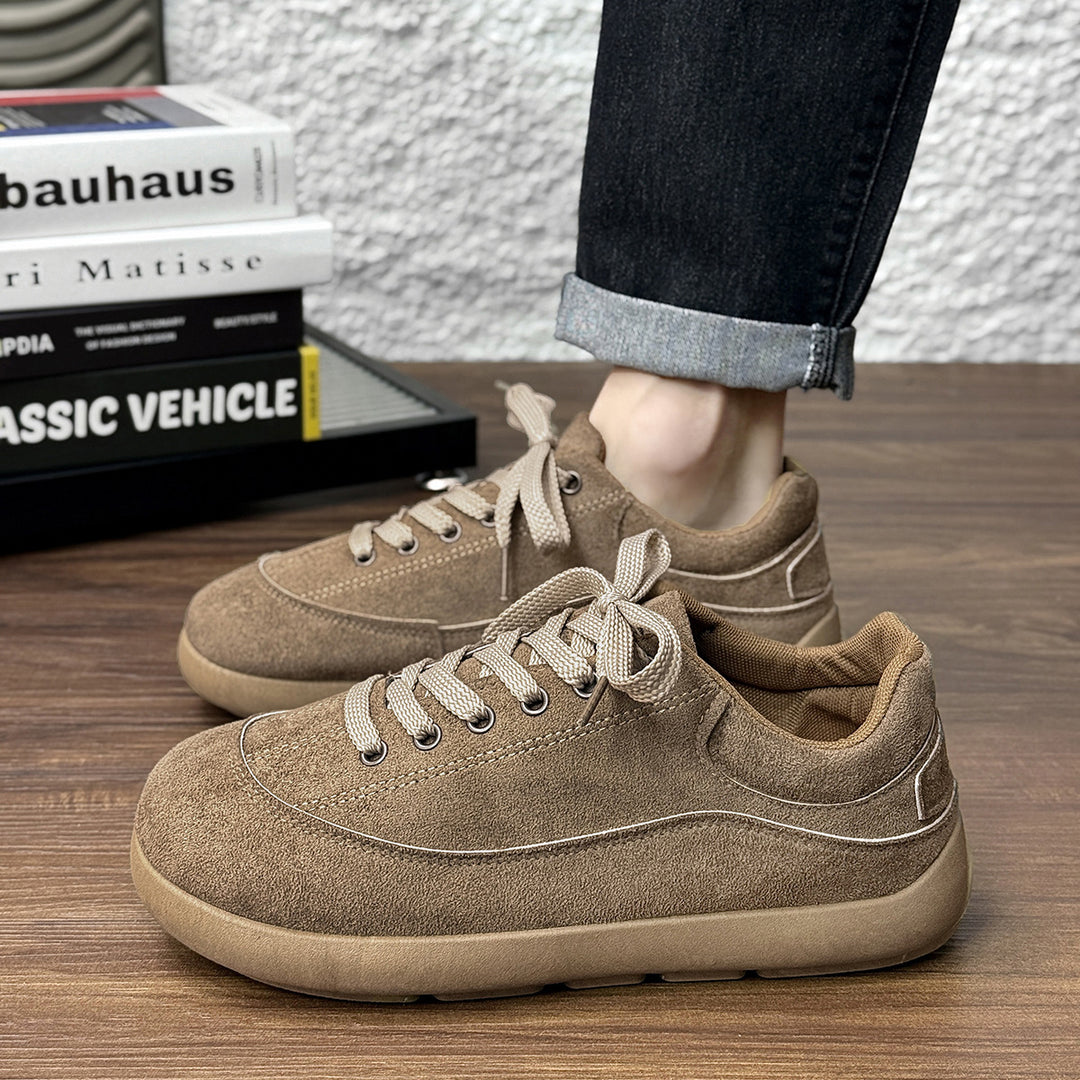 Herren Wildleder Low-Top Freizeit-Sneaker mit gepolstertem Kragen Shop Nory