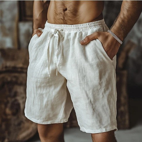 Herren-Schnürshorts aus Baumwolle