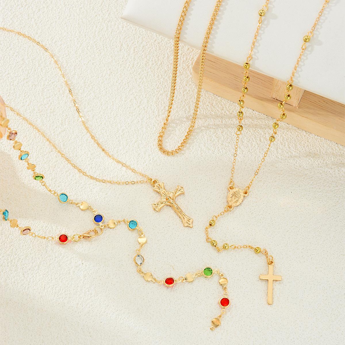 Damen Halskette mit bunten Edelstein-Anhängern und elegantem Design Shop Nory