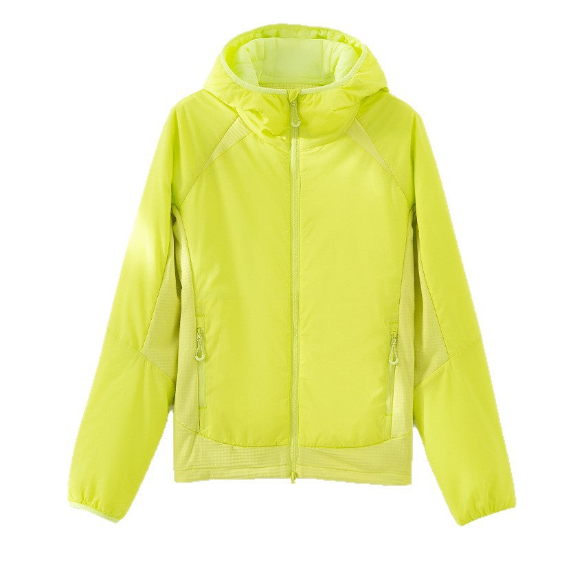 Damen Leichte Wind- und Thermojacke mit Kapuze, gesteppter Innenlage und Zweiwege-Reißverschluss Shop Nory
