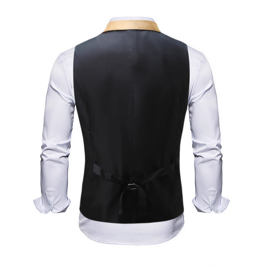 Herren Pailletten-Weste mit Schalkragen und Doppelreiher Shop Nory