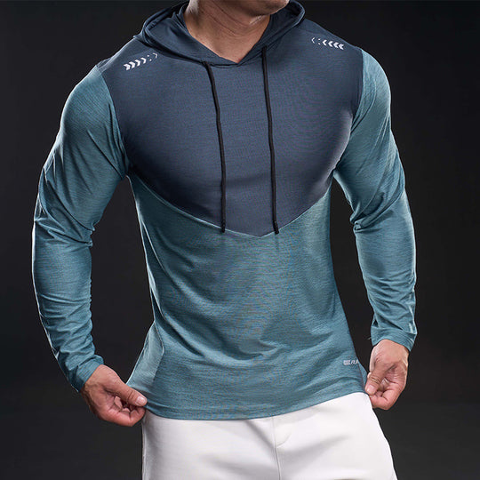 Herren Slim-Fit Trainings-Hoodie mit atmungsaktivem Stretchmaterial Shop Nory