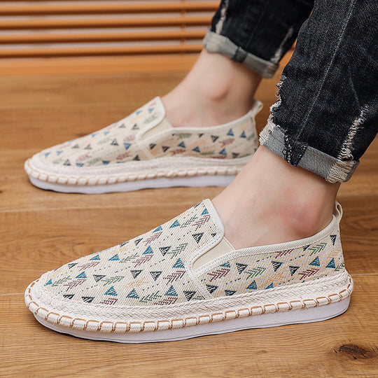 Damen Bequeme Slip-On Mokassins mit buntem Muster Shop Nory