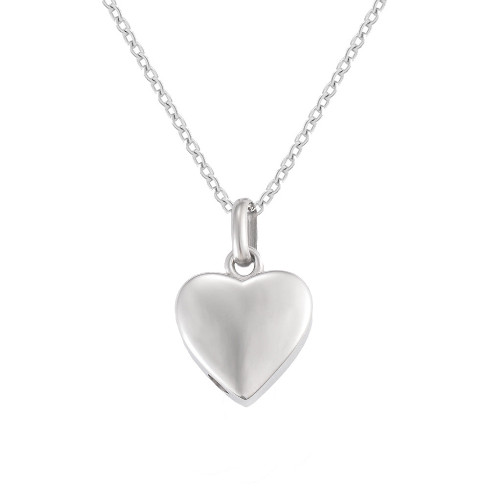 Damen Halskette mit romantischem Herzanhänger aus hochwertigem Metall Shop Nory
