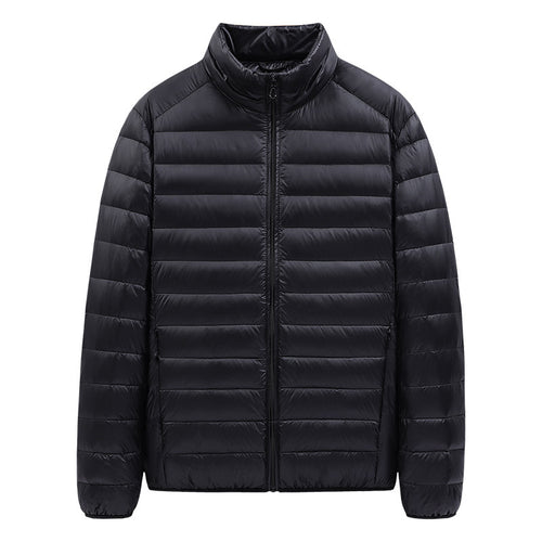 Herren ultraleichte gesteppte Steppjacke mit Stehkragen und durchgehendem Reißverschluss Shop Nory