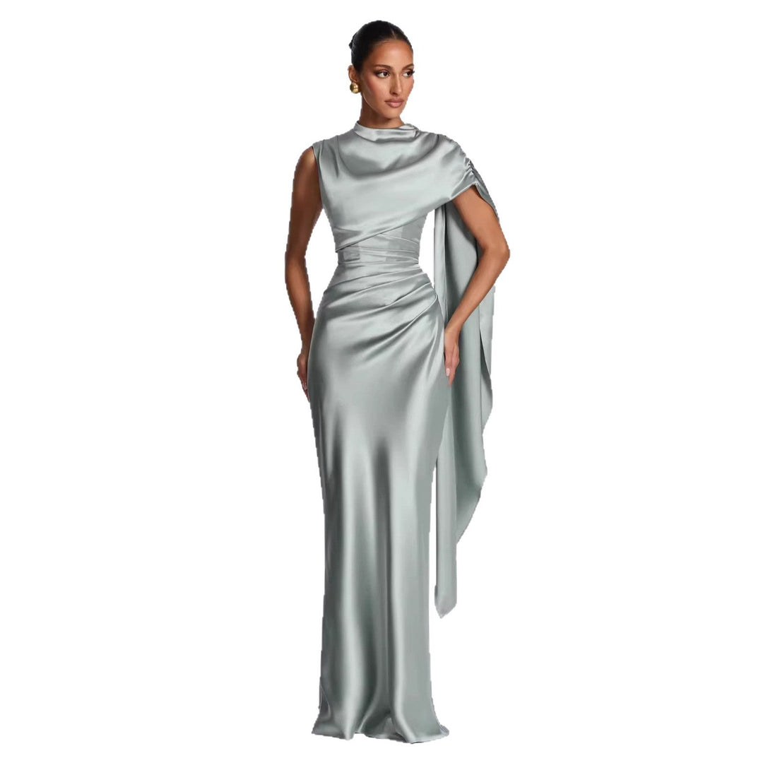 Damen Langarm Abendkleid