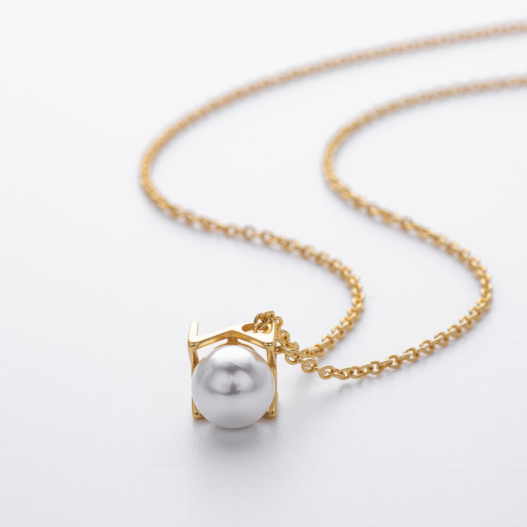 Damen Halskette mit hochwertigem Perlenanhänger aus 925 Sterling Silber Shop Nory