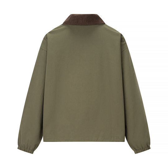 Damen Kurzjacke im Workwear-Stil mit Kordkragen, Reißverschluss und aufgesetzten Brusttaschen Shop Nory