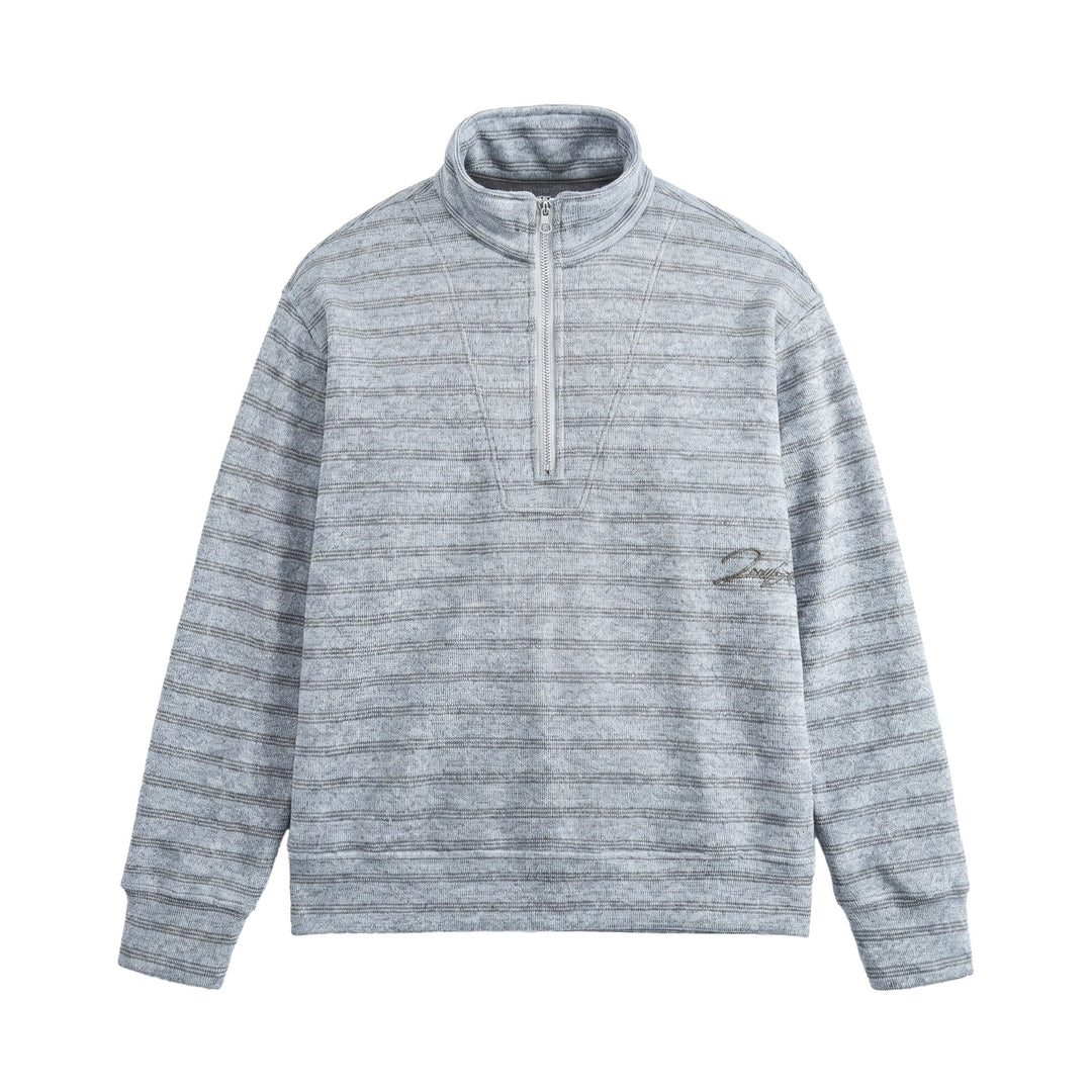 Herren Strukturiertes Halbzip-Strickpullover mit Stehkragen Shop Nory