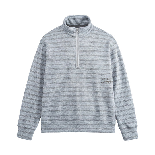 Herren Strukturiertes Halbzip-Strickpullover mit Stehkragen Shop Nory