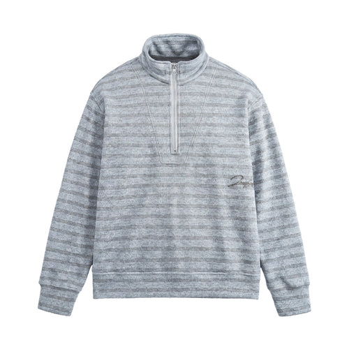 Herren Strukturiertes Halbzip-Strickpullover mit Stehkragen Shop Nory