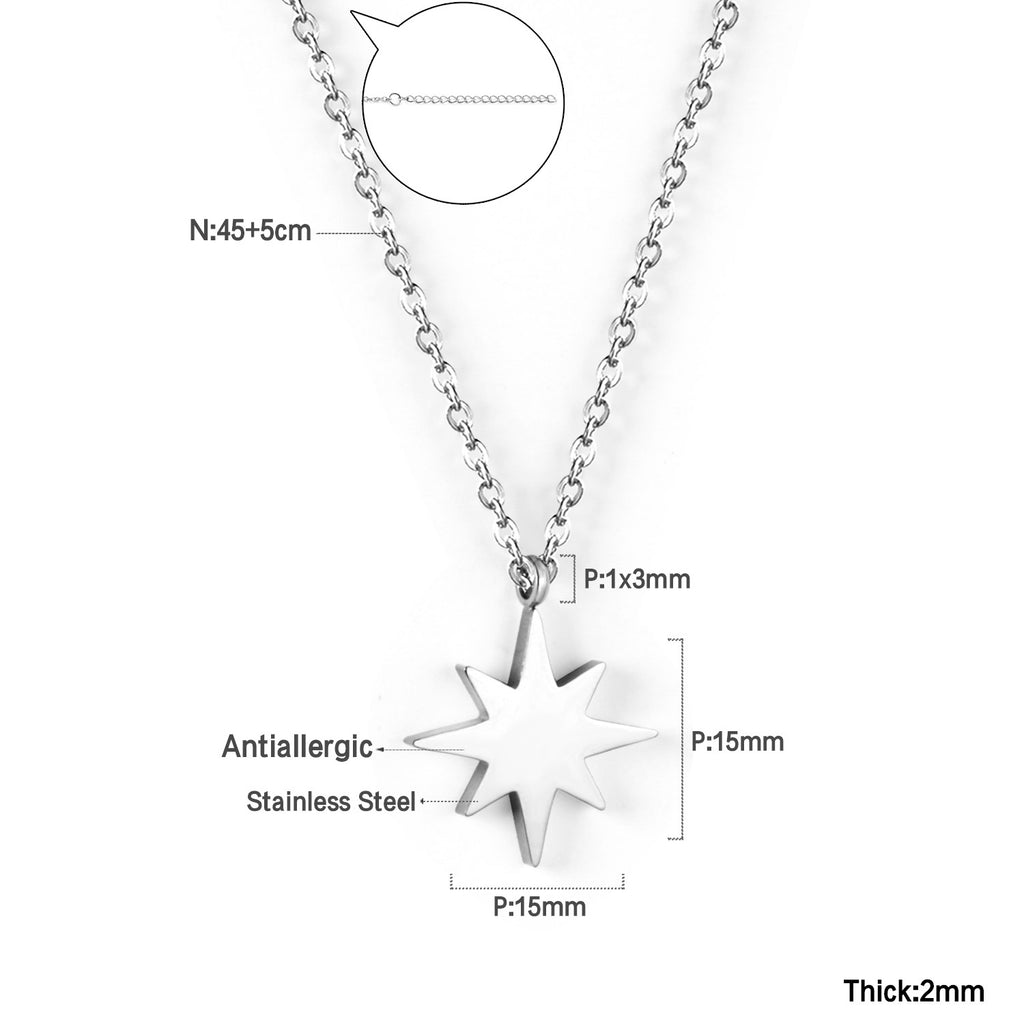 Damen elegante Goldplattierte Halskette mit geometrischen Anhängern Shop Nory
