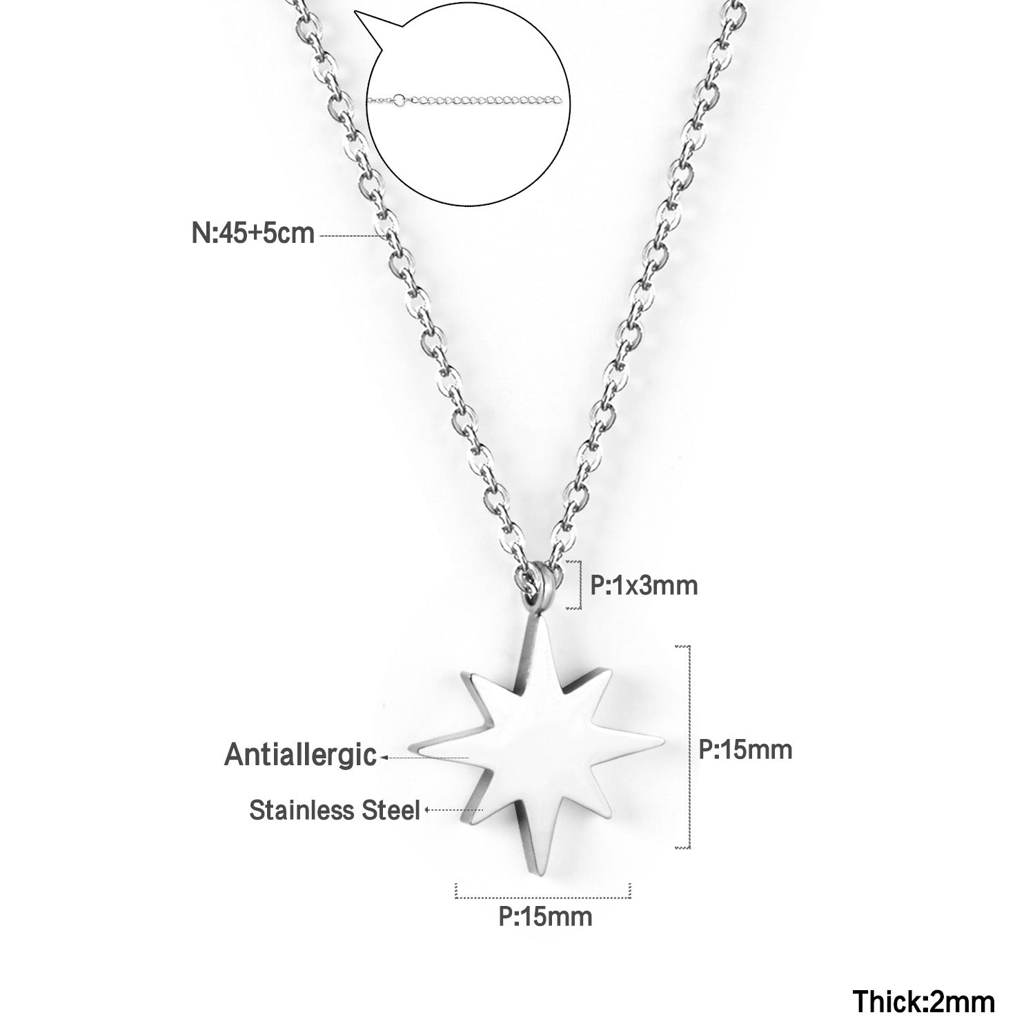 Damen elegante Goldplattierte Halskette mit geometrischen Anhängern Shop Nory