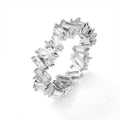 Damen Funkelnder Baguette-Ring mit Zirkonia Shop Nory