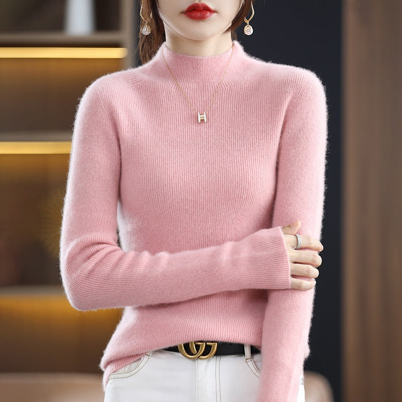 Damen Schmaler Kurzrollkragenpullover in kuscheliger Kaschmir‑Optik mit feiner Rippenstruktur Shop Nory